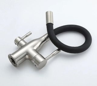 Смеситель для кухни Frap F4396-5 Сатин Черный